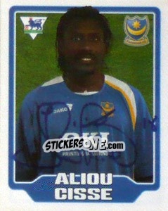 Figurina Aliou Cisse - Premier League Inglese 2005-2006 - Merlin