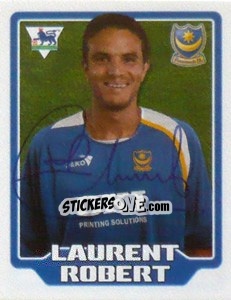 Figurina Laurent Robert - Premier League Inglese 2005-2006 - Merlin