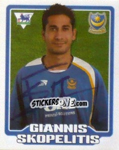 Sticker Giannis Skipelitis - Premier League Inglese 2005-2006 n. 385 - Merlin