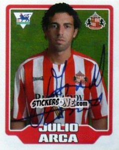 Sticker Julio Arca - Premier League Inglese 2005-2006 n. 409 - Merlin