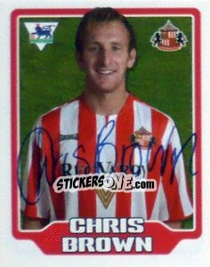 Sticker Chris Brown - Premier League Inglese 2005-2006 - Merlin