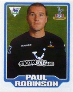 Figurina Paul Robinson - Premier League Inglese 2005-2006 - Merlin