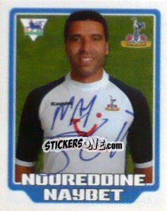 Figurina Noureddine Naybet - Premier League Inglese 2005-2006 - Merlin