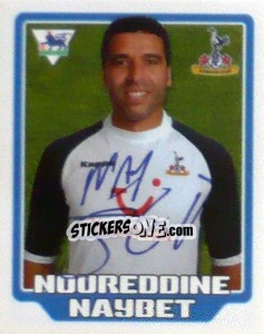 Figurina Noureddine Naybet - Premier League Inglese 2005-2006 n. 431 - Merlin