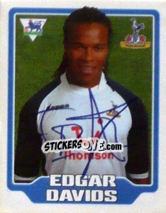 Sticker Edgar Davids - Premier League Inglese 2005-2006 n. 434 - Merlin