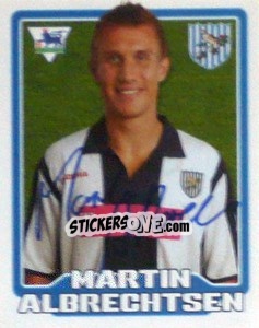 Figurina Martin Albrechtsen - Premier League Inglese 2005-2006 - Merlin