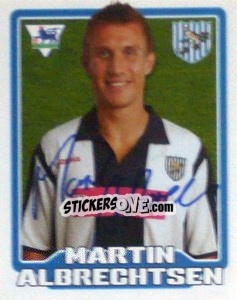 Sticker Martin Albrechtsen - Premier League Inglese 2005-2006 n. 452 - Merlin