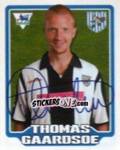 Sticker Thomas Gaardsoe - Premier League Inglese 2005-2006 n. 454 - Merlin