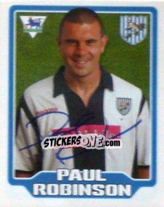 Sticker Paul Robinson - Premier League Inglese 2005-2006 n. 455 - Merlin