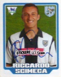 Sticker Riccardo Scimeca - Premier League Inglese 2005-2006 n. 456 - Merlin