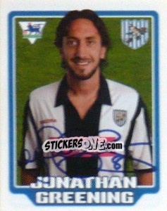 Cromo Jonathan Greening - Premier League Inglese 2005-2006 - Merlin