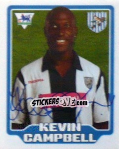 Sticker Kevin Campbell - Premier League Inglese 2005-2006 - Merlin