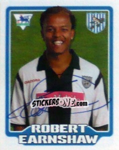 Sticker Robert Earnshaw - Premier League Inglese 2005-2006 - Merlin