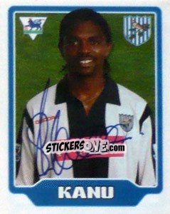 Figurina Nwankwo Kanu - Premier League Inglese 2005-2006 - Merlin