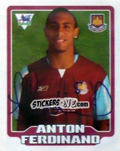 Sticker Anton Ferdinand - Premier League Inglese 2005-2006 n. 480 - Merlin