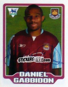 Figurina Danny Gabbidon - Premier League Inglese 2005-2006 - Merlin