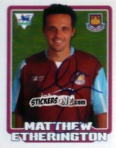 Figurina Matthew Etherington - Premier League Inglese 2005-2006 - Merlin