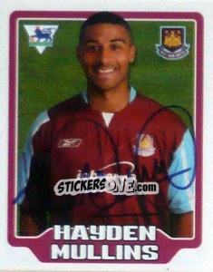 Figurina Hayden Mullins - Premier League Inglese 2005-2006 - Merlin