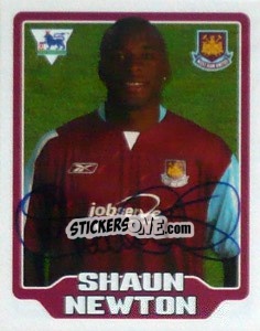 Sticker Shaun Newton - Premier League Inglese 2005-2006 - Merlin