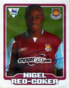 Figurina Nigel Reo-Coker - Premier League Inglese 2005-2006 - Merlin