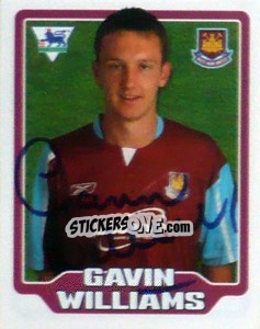 Figurina Gavin Williams - Premier League Inglese 2005-2006 - Merlin