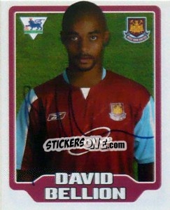 Sticker David Bellion - Premier League Inglese 2005-2006 n. 493 - Merlin