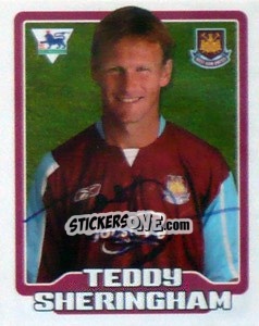 Figurina Teddy Sheringham - Premier League Inglese 2005-2006 - Merlin