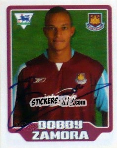 Figurina Bobby Zamora - Premier League Inglese 2005-2006 - Merlin