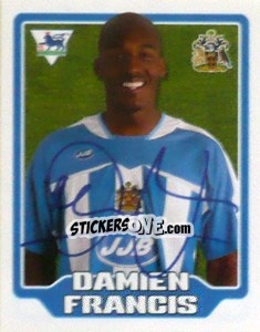 Figurina Damien Francis - Premier League Inglese 2005-2006 - Merlin
