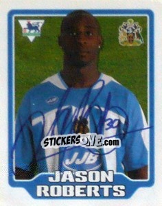 Sticker Jason Roberts - Premier League Inglese 2005-2006 n. 521 - Merlin