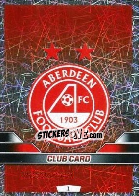 Sticker Club Badge - SPFL 2015-2016. Match Attax n. 1 - Topps