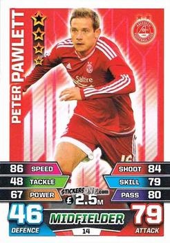 Figurina Peter Pawlett - SPFL 2015-2016. Match Attax n. 14 - Topps