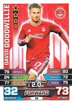 Cromo David Goodwillie - SPFL 2015-2016. Match Attax n. 16 - Topps