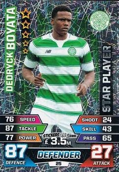 Cromo Dedryck Boyata - SPFL 2015-2016. Match Attax n. 25 - Topps
