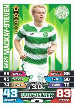 Cromo Gary Mackay-Steven - SPFL 2015-2016. Match Attax n. 32 - Topps