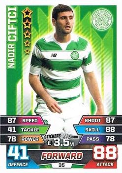 Cromo Nadir Çiftçi - SPFL 2015-2016. Match Attax n. 35 - Topps