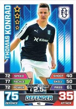 Figurina Thomas Konrad - SPFL 2015-2016. Match Attax n. 41 - Topps