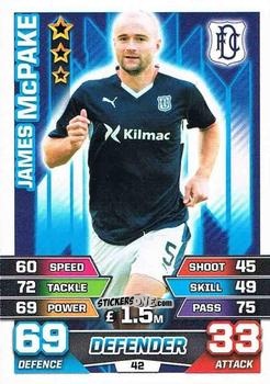 Sticker James McPake - SPFL 2015-2016. Match Attax n. 42 - Topps