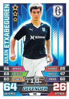 Figurina Julen Etxabeguren - SPFL 2015-2016. Match Attax n. 43 - Topps