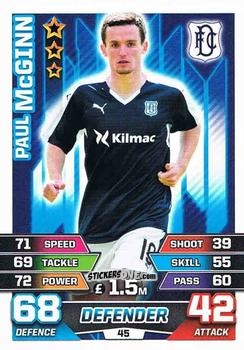 Sticker Paul McGinn - SPFL 2015-2016. Match Attax n. 45 - Topps