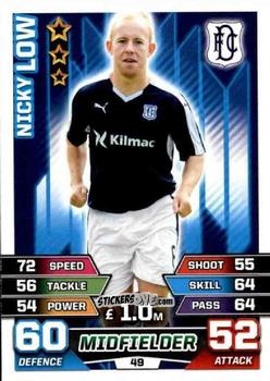 Cromo Nicky Low - SPFL 2015-2016. Match Attax n. 49 - Topps