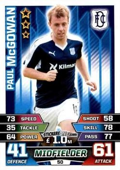 Cromo Paul McGowan - SPFL 2015-2016. Match Attax n. 50 - Topps
