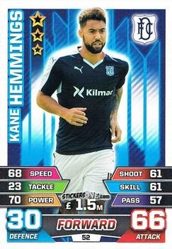 Sticker Kane Hemmings - SPFL 2015-2016. Match Attax n. 52 - Topps