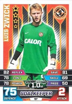 Cromo Luis Zwick - SPFL 2015-2016. Match Attax n. 57 - Topps