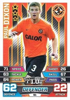 Cromo Paul Dixon - SPFL 2015-2016. Match Attax n. 61 - Topps