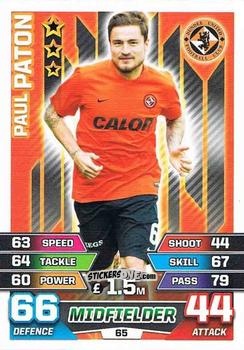 Figurina Paul Paton - SPFL 2015-2016. Match Attax n. 65 - Topps