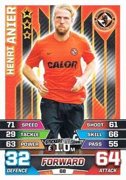 Cromo Henri Anier - SPFL 2015-2016. Match Attax n. 68 - Topps