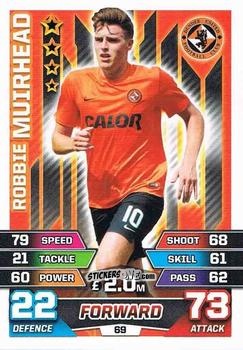 Sticker Robbie Muirhead - SPFL 2015-2016. Match Attax n. 69 - Topps