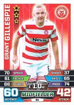 Figurina Grant Gillespie - SPFL 2015-2016. Match Attax n. 81 - Topps
