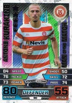 Sticker Antons Kurakins - SPFL 2015-2016. Match Attax n. 90 - Topps